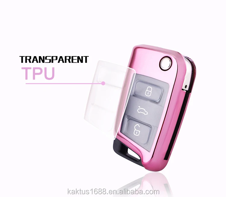 For volkswagen Golf 7 Lamando Superb Teramont Tiguan L Touran LAVIDA PLUS Car Key Case TPU protect Cover Carkey shell