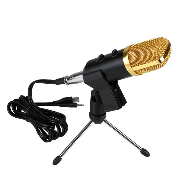 
BM-100FX Computer USB Wired Audio Sound Studio PC Condenser Recording Microphone with Stand 
