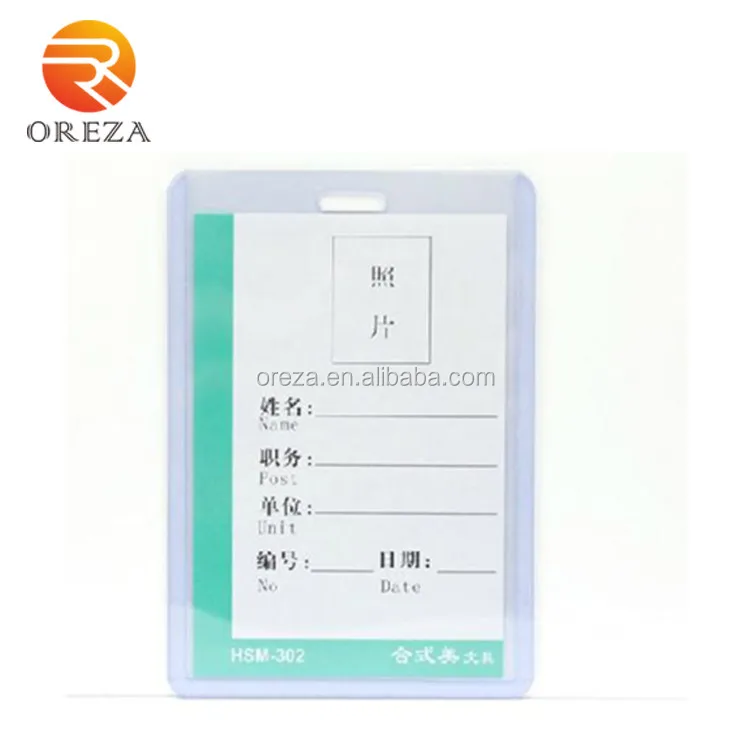 A3,A4,A5 High transparency clear plastic hard PVC card holder