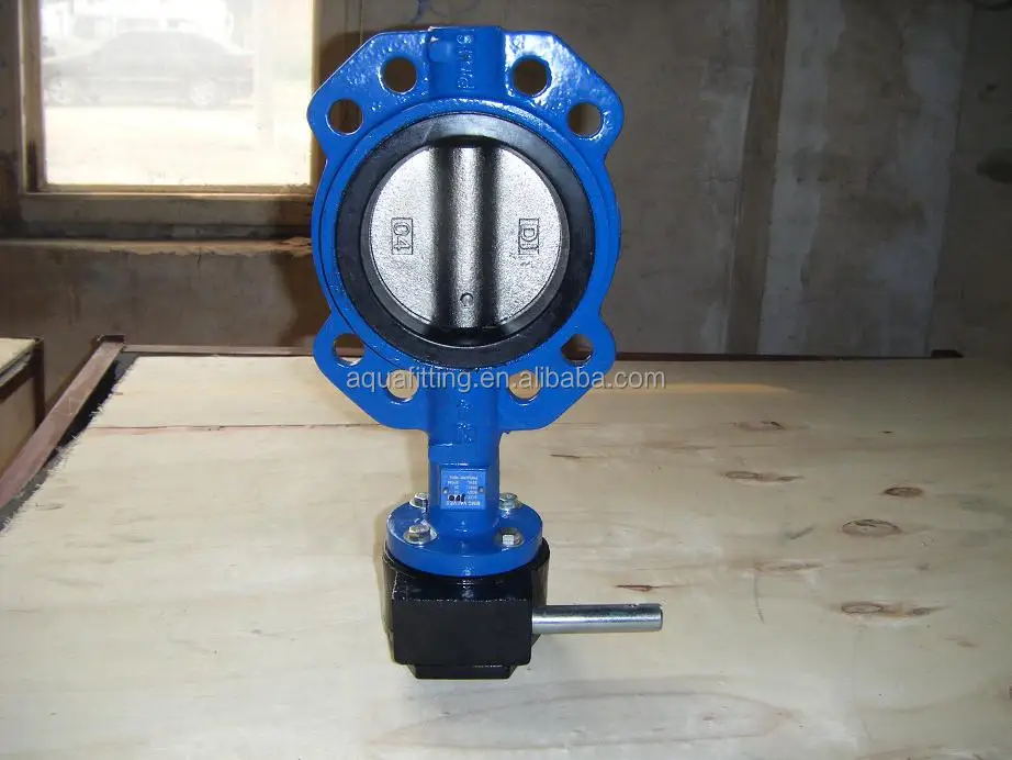 Ductile Cast Iron Lug Type Wafer Butterfly Valve With Flexible Flange End