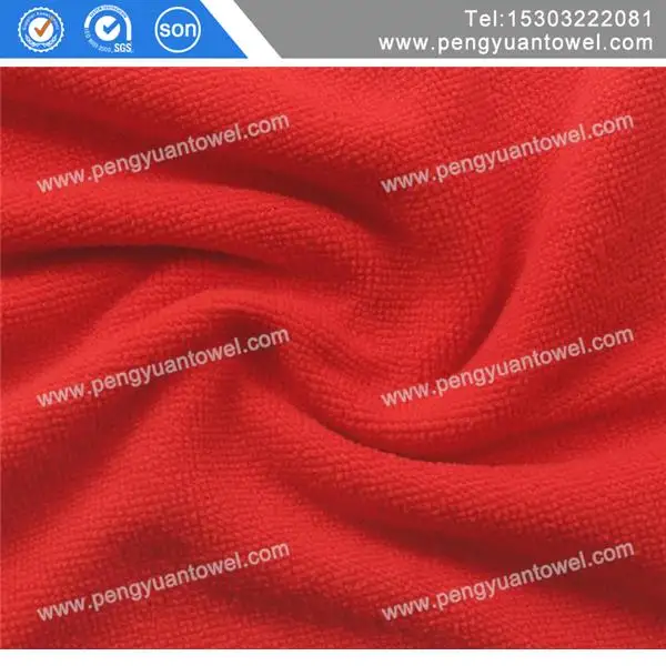 
China towel factory supply plain dyed Car Cleaning Microfiber Towel terry cloth 