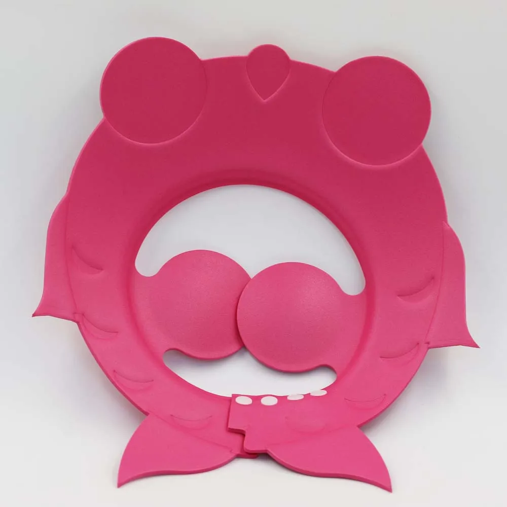 Шапочка для детского шампуня из ЭВА с мультяшным дизайном, шапочка для душа с котом и защитой ушей