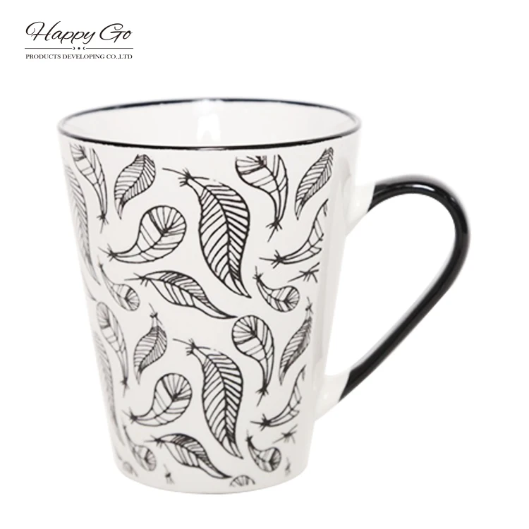 heart design bullet shape porcelain coffee mug/ramantic porcelain cup