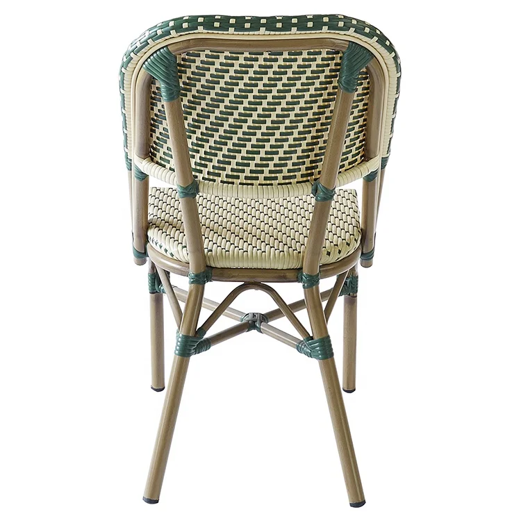 Оптовая продажа 2022, французская уличная плетеная мебель для ресторана, алюминиевый ротанговый бассейн, бамбуковые столовые столы и стулья для бистро