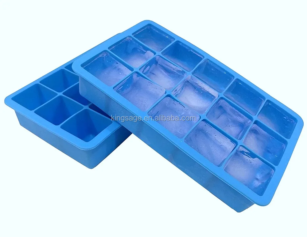 Silicone ice cube maker, 2 Pack BPA Free, 1 Inch Cubes