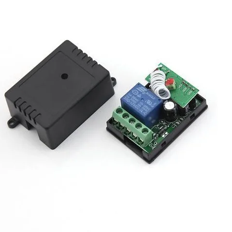 DC 12V One Transmitter with 1 Channel 2 Keys Smart Wireless Remote Control Switch Inching Self-locking