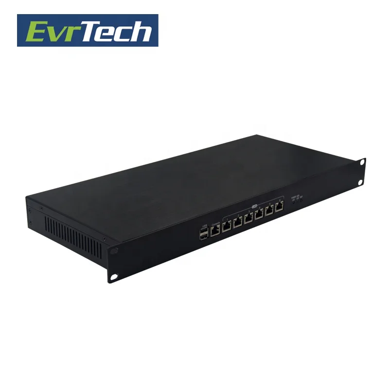 1U chassis J1900 pfsense firewall mini pc with cf card slot and 6 LAN Ports