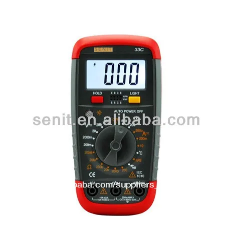 ладони- размер цифровой мультиметр 33c