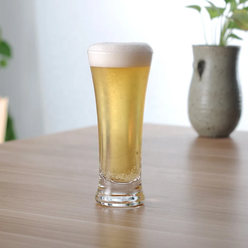 18oz stackable glass beer glasses water drinking glasses