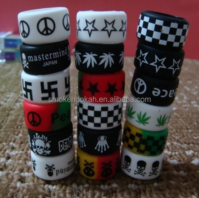 22mm silicone rubber vape band cheap custom silicone vape band design
