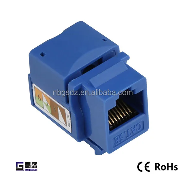 Заводской Модульный сетевой адаптер Keystone Jack Cat5e RJ45 90 градусов