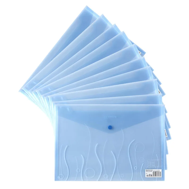 Expanding file folder a4 PVC plastic file folder a4 document bag wholesale factory transparent clear cheap