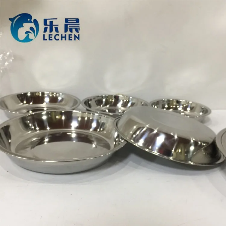 Stainless Steel 201 Plate Tray Kitchen Thickened Deep Plate Food Plate