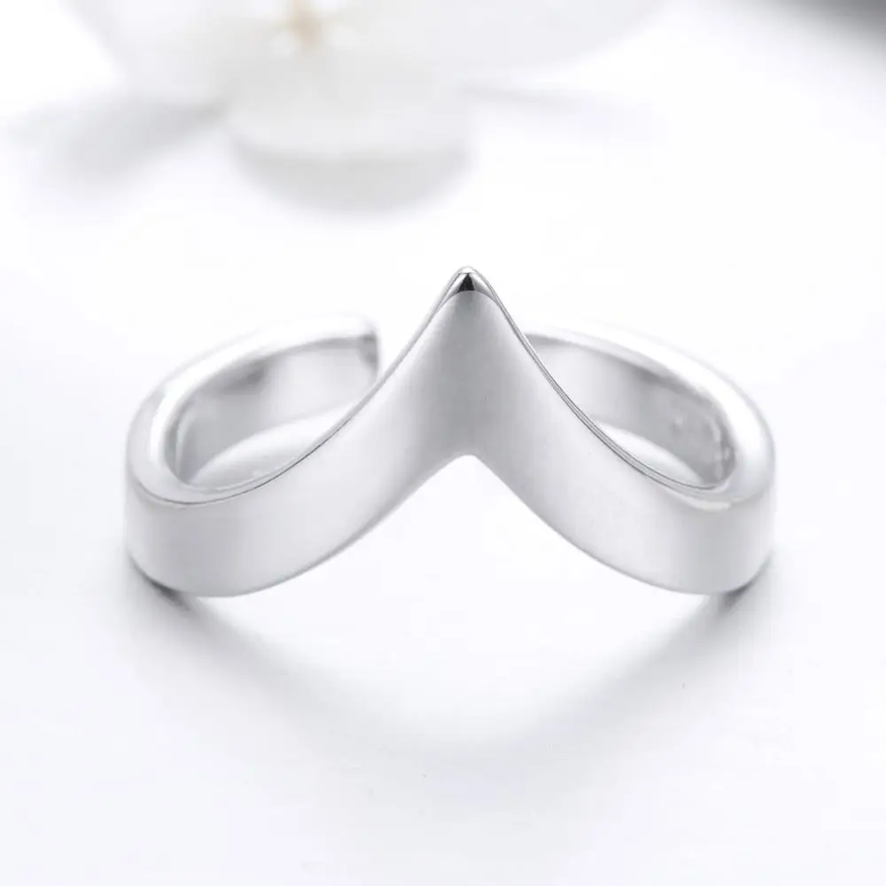 Wholesale Love Ring 925 Sterling Silver Plated Platinum Open Ring Jewelry