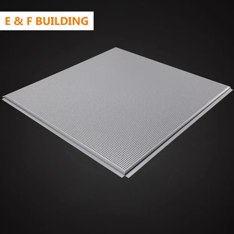 
Fashionable pop square ceiling design for decoration Lay in Aluminum decorative square 600x600 ceiling tiles 