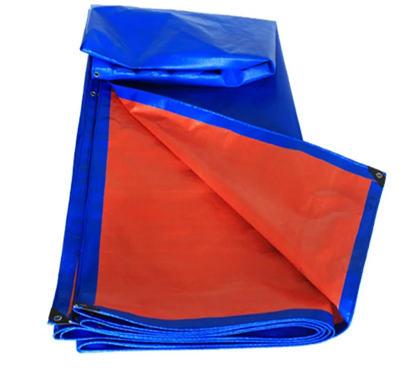High Quality Orange Waterproof PE Tarpaulin Fabric