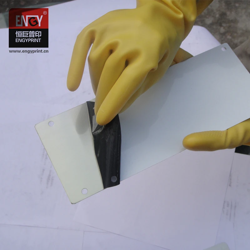 Pad Printing Thin Plate Coated With FUJI FMR 40 Emulsion For Pad Printing