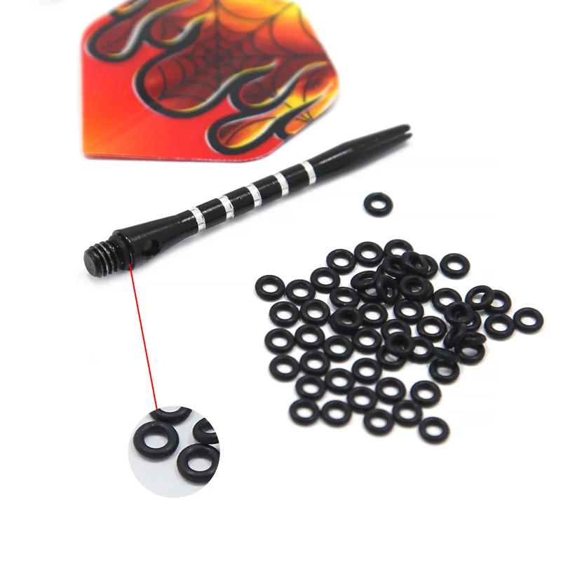 100 Pcs/lot Darts Pole Anti-Slip Rubber Ring Gasket O Ring Non Slip for Aluminum Dart Shafts Accessory O-ring