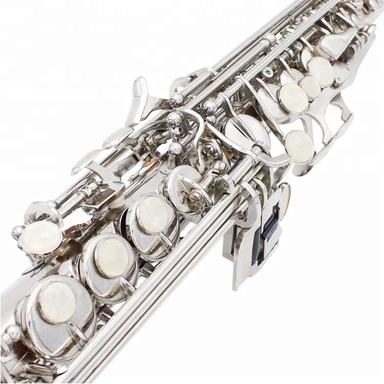 
Accept OEM Dasheng Music DSSS-711S Chinese Cheap Wind Instrument Silver Soprano Stright Saxophone 