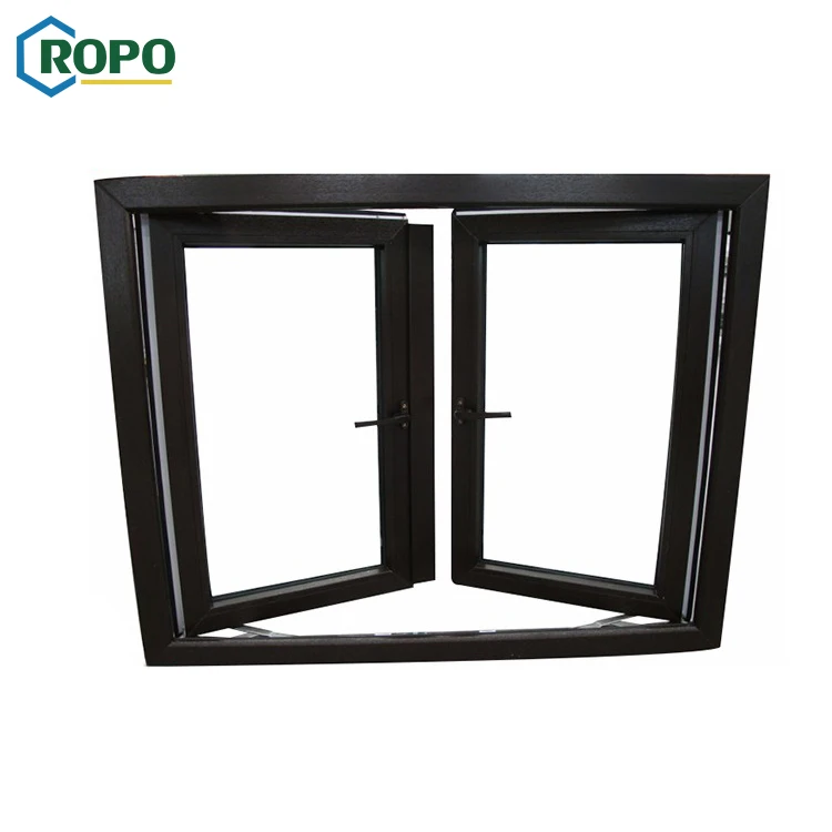 Australian Standard Black Veka Brand Energy Efficient Window Systems, UPVC Double Glaze Black PVC Energy Efficient Windows