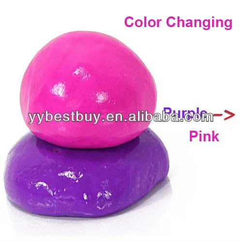 Magic heat sensitive temperature color changing putty toys