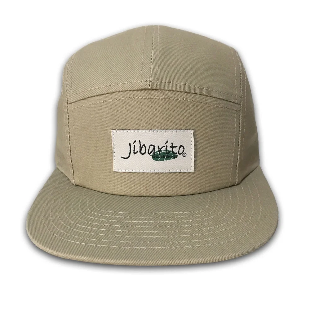OEM army green blank cotton flat brim camp hat woven label logo custom 5 panel cap for men