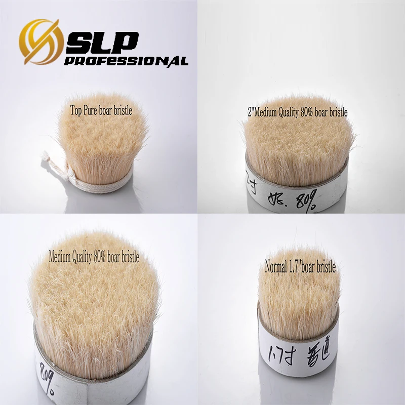 Средний размер деревянная щетка для обуви с натуральным черным кабан щетины