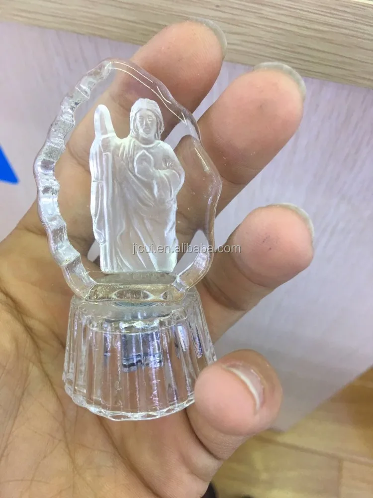 Wholesale Glitta Fashion wedding gifts for guests Christianity Jesus Christian crystal gift wedding favors JC-CC-01