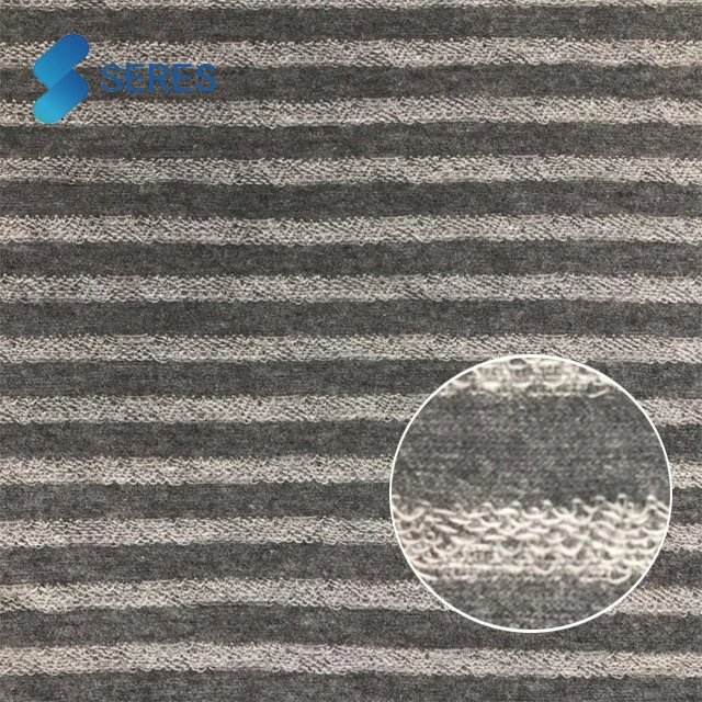 
 Graphene fiber conductive anti bacterial  knitted fabric  