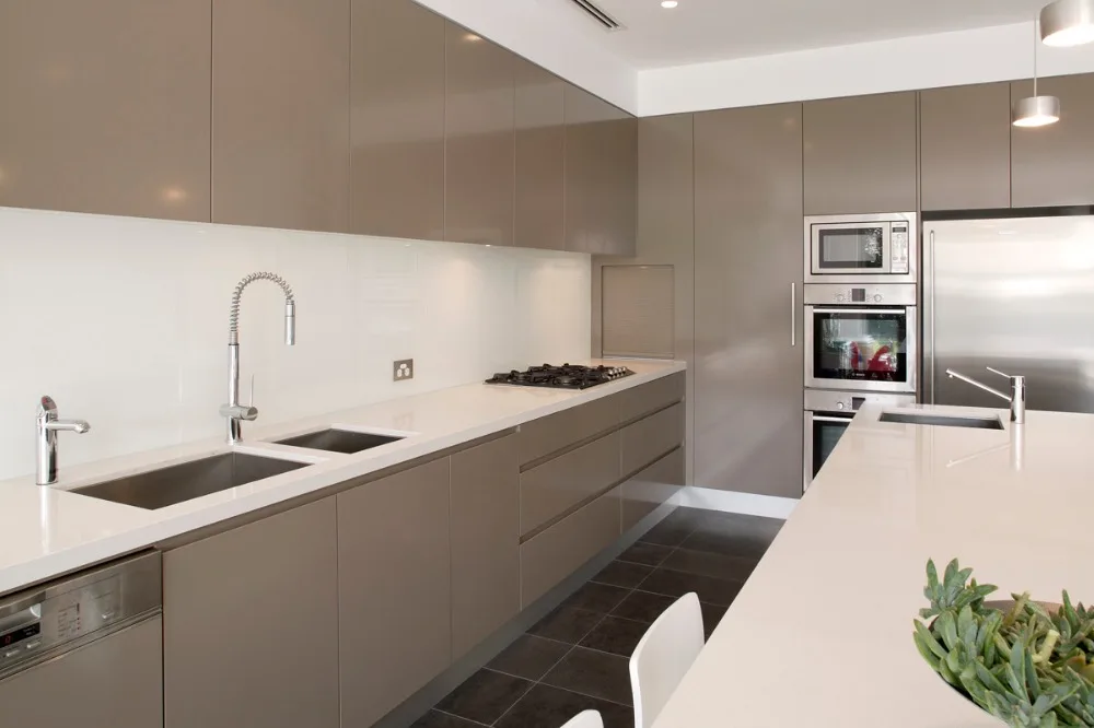 SY4008 Galaxy Beige Crystal Yellow Quartz Stone