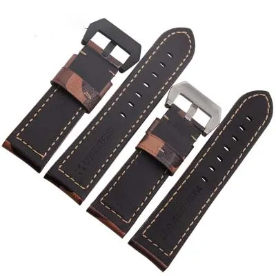 18/20/22/24mm Cow Leather Camouflage Watch Straps onthelevel Brand Watch Band Watch straps