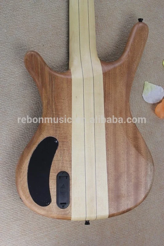 Weifang Rebon 5 string neck through body electric bass guitar