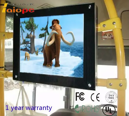 22-дюймовый ЖК-реклама ТВ экраны автобус lcd цифровой экран для рекламы