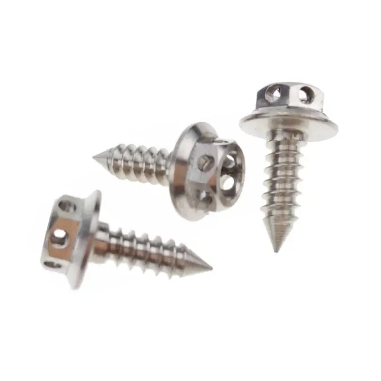 
M6 Self Tapping Titanium Screws Hex Washer Head Fastener for Motorcycle Spare Parts TC4 