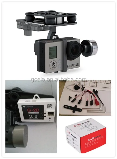 Walkera G-2D Brushless Camera Mount Professional Gimble for Gopro Hero3 ,HD&Super stable aerial photography New