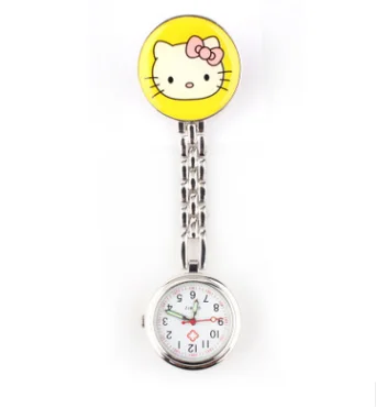 2019 Latest Popular High Quality Cute Cartoon Pocket Watch Stainless Steel Band Nurse Watch