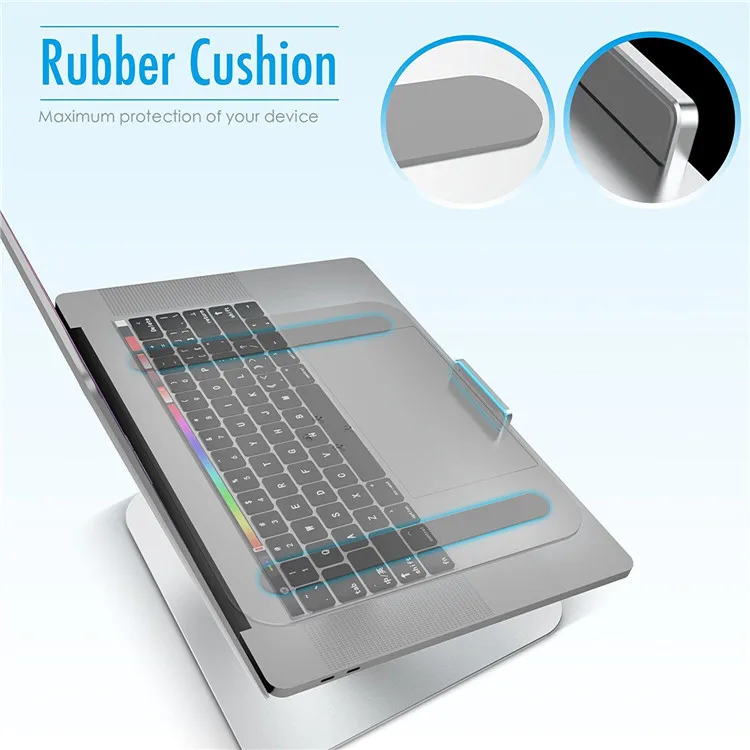 
360 degree rotating portable laptop stand aluminum 