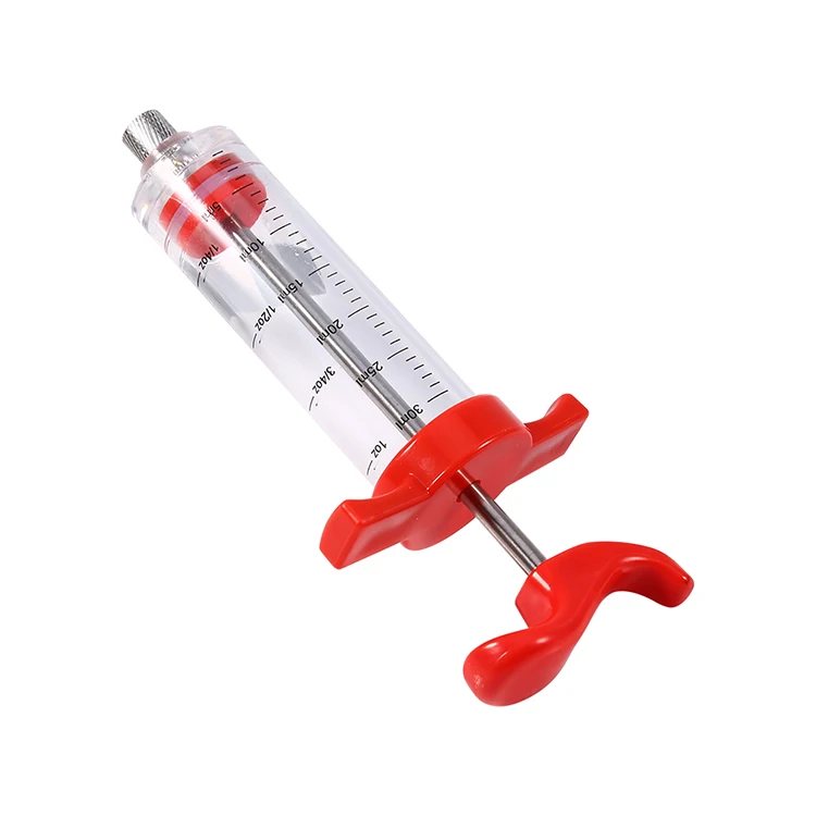 Plastic Meat Kroger Seasoning Syringe Stainless Needle Marinade Sauce Injector