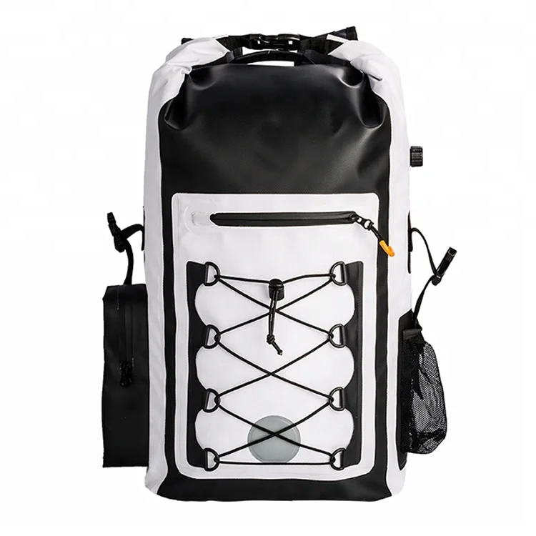 PVC 30L rolltop soft ice waterproof leakproof insulated cooler backpack