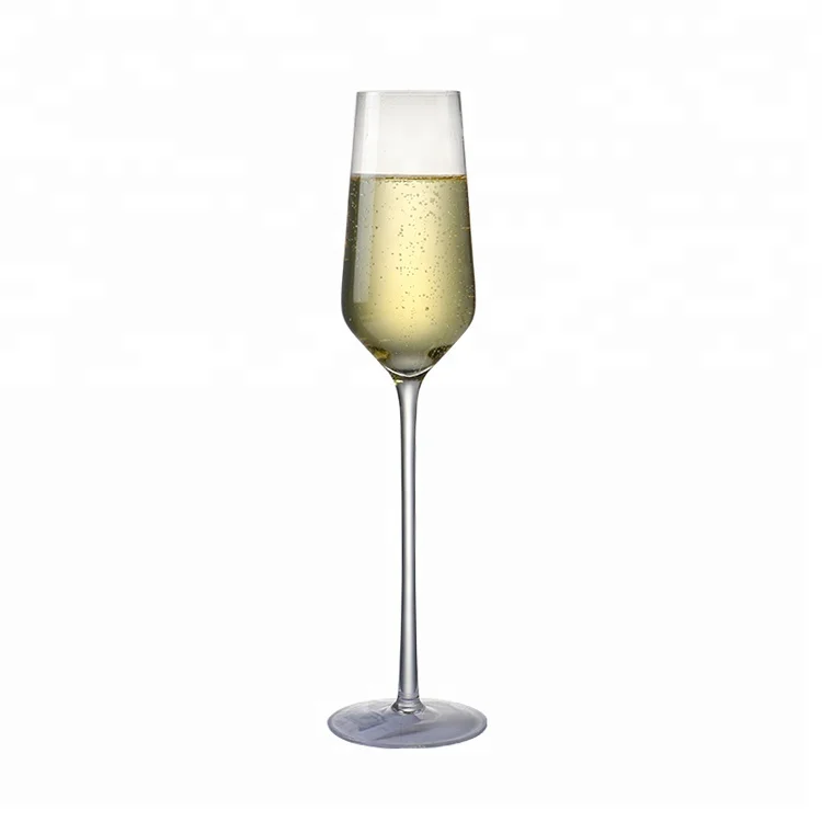 Eco-friendly crystal gold rim champagne flutes for party