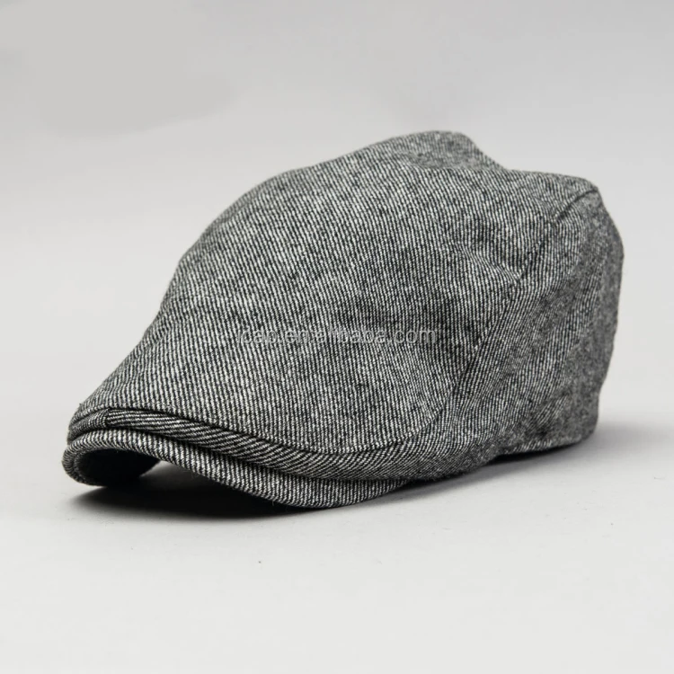 winter newsboy wool Russian cossack hat checked beret