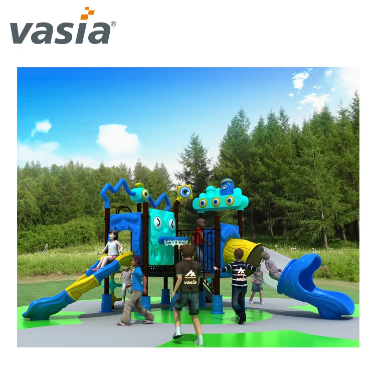 Used school  children outdoor Plastic Slide playground equipment for sale