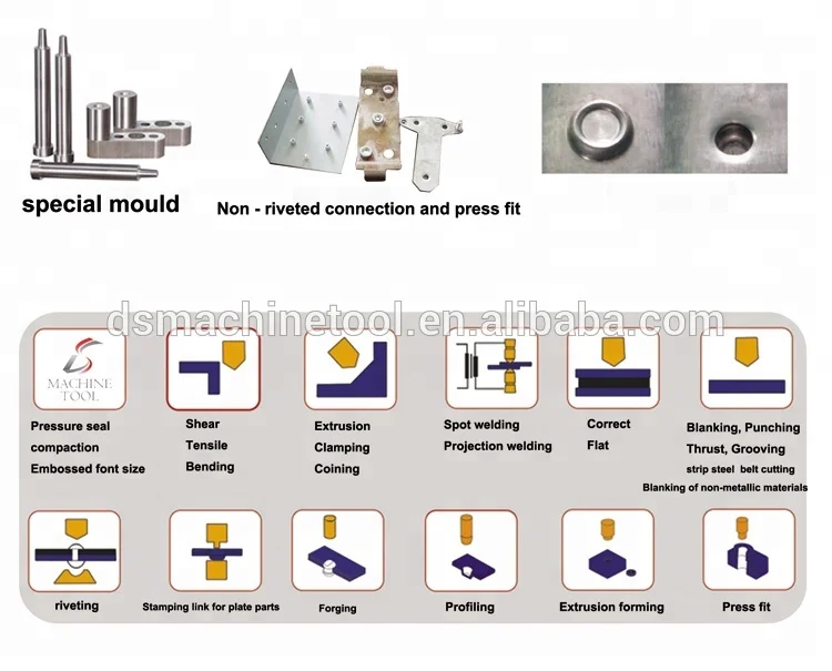 high pressure capacity pneumatic metal sheet clinching machine