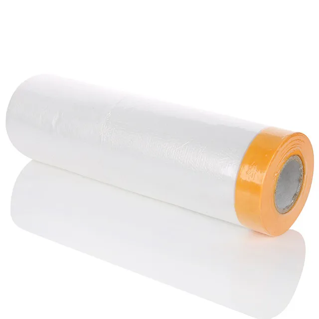 
Free samples auto paint masking plastic film adhesive 30cm disposable mask film 
