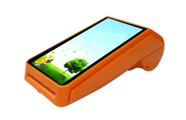 Новое поступление 5 дюймов сенсорный экран android pos машина мини портативный терминал с клавиатурой Gc088