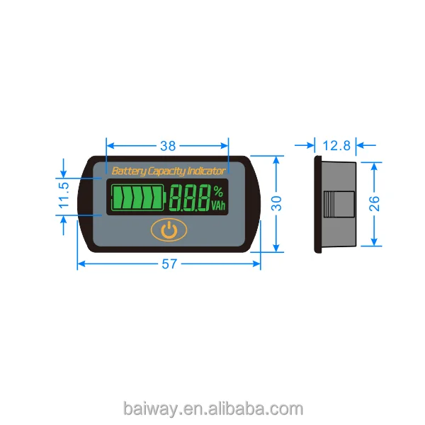 BW-LY7 12V battery tester battery monitor for lead acid battery