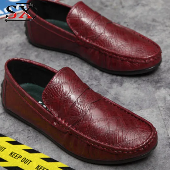 Hot Selling Superior Quality Outdoor Mens PU Loafer Shoes Casual Slip on Driver loafer