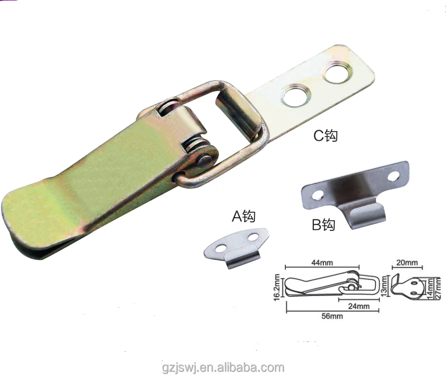 Small toggle latch hasp lock