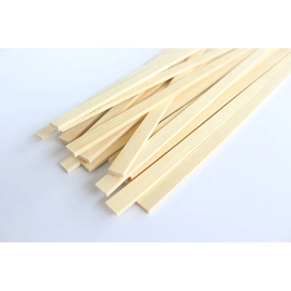 Eco-friendly Square Disposable Flat Bamboo Sticks