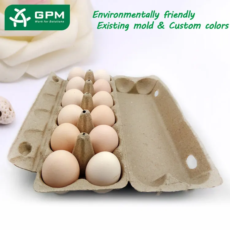 Waterproof Pulp Packing Basket Paper Egg Tray Box